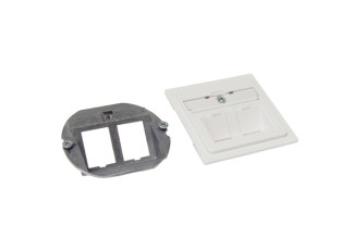 EcoLine Set de montage ENC „EDIZIOdue„ avec sortie inclinée, pour étriers multiples